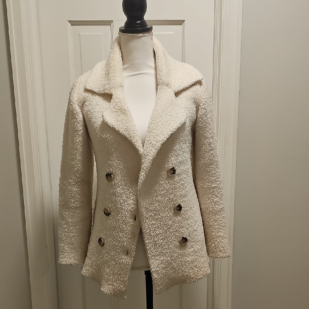 Rachel Zoe Winter White Teddy Jacket